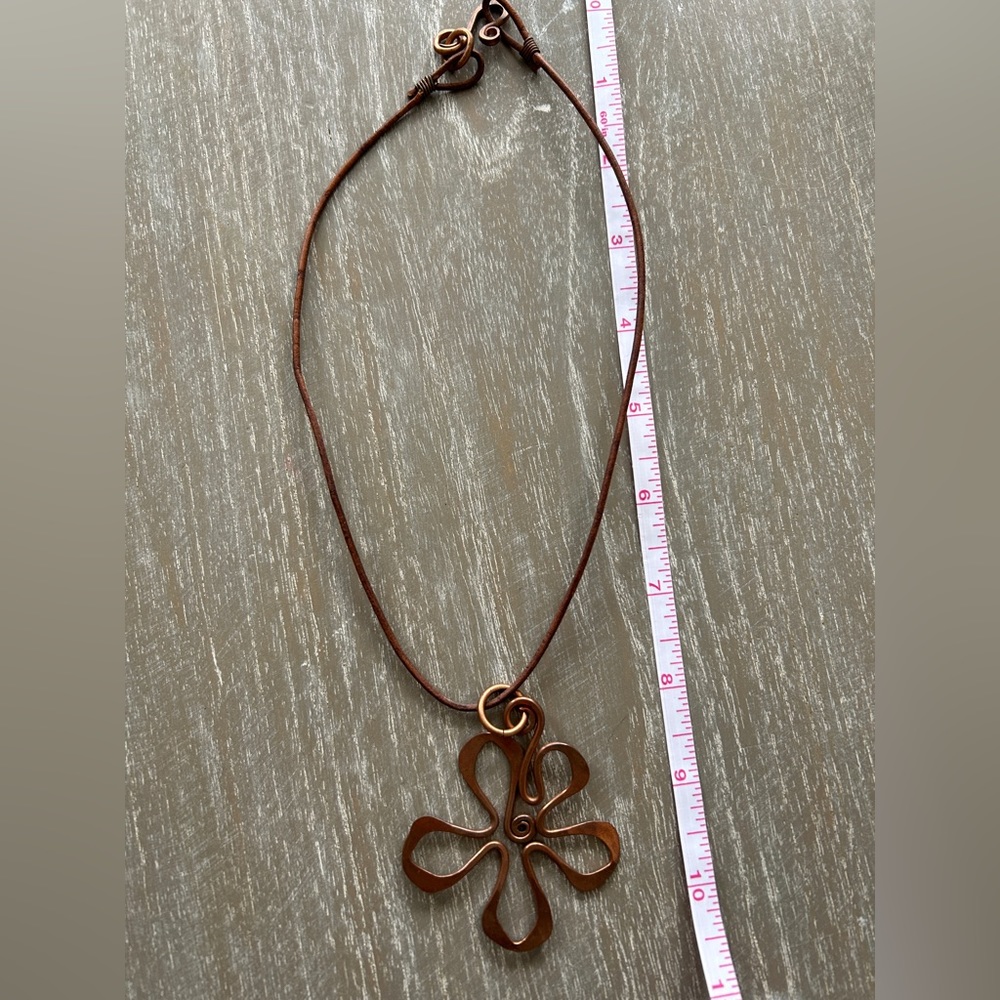 Copper Floral Boho Neclace - Picture 5 of 5